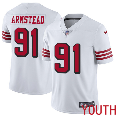 San Francisco 49ers Limited White Youth Arik Armstead NFL Jersey #91 Rush Vapor Untouchable